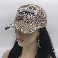 Женская бейсболка "Supreme" (кофе с молоком)