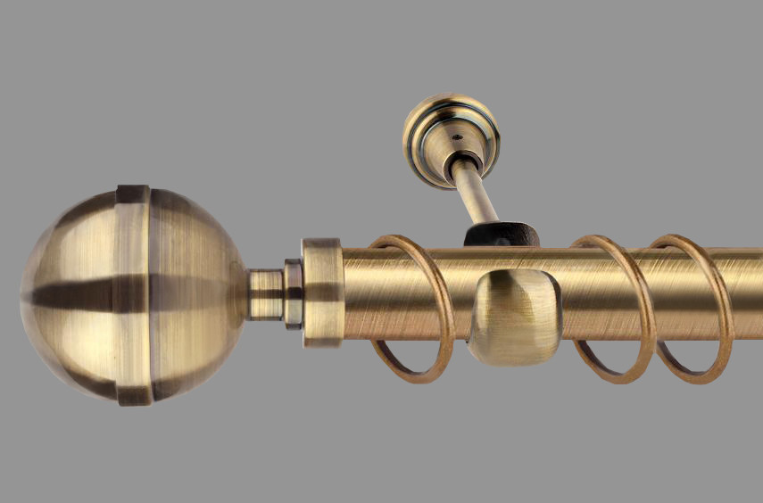 Карниз для штор однорядний металевий 25 мм, Калісто Антик