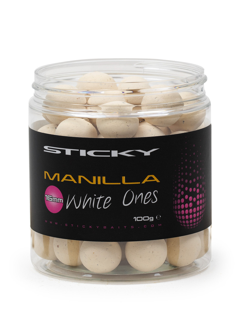 Поп ап-бойли Sticky baits MANILLA WHITE ONES POP — UPS 12 mm