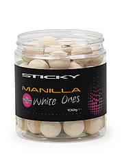 Поп ап-бойли Sticky baits MANILLA WHITE ONES POP — UPS 12 mm