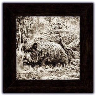 Картина класична Дикий кабан покл04к20х20