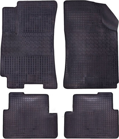 Килимок салонний для Ланос, Сенс гума низький борт (комплект 4 шт./), фото 1