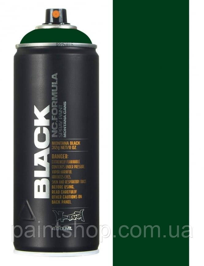 Аерозольна фарба Montana Black 6070 TAG Green (Темно-зелений) 400 мл