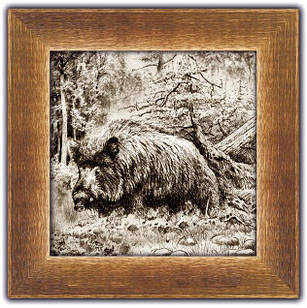 Картина класична Дикий кабан покл04кв20х20