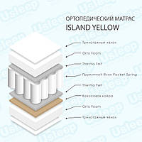 Матрас Usleep Island Yellow 90x190