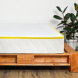 Ортопедичний пружинний матрац Usleep Island Yellow 80x190 з кокосовою койрою на диван і ліжко, фото 5