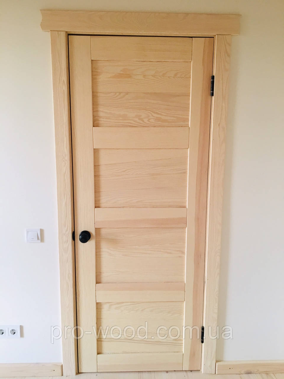 Двери деревянные межкомнатные скандинавский стиль (под лак) - фото 1 - id-p1217007835