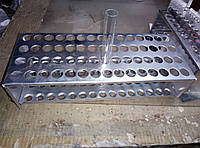 Штатив для пробирок d=16 мм алюминиевый (60 гн)