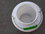 Бочка пластикова харчова 10 літрів з ущільнюючим кільцем (Леміра), фото 4
