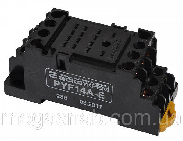 Колодка під реле PYF14A-E МY4 Аско, фото 1