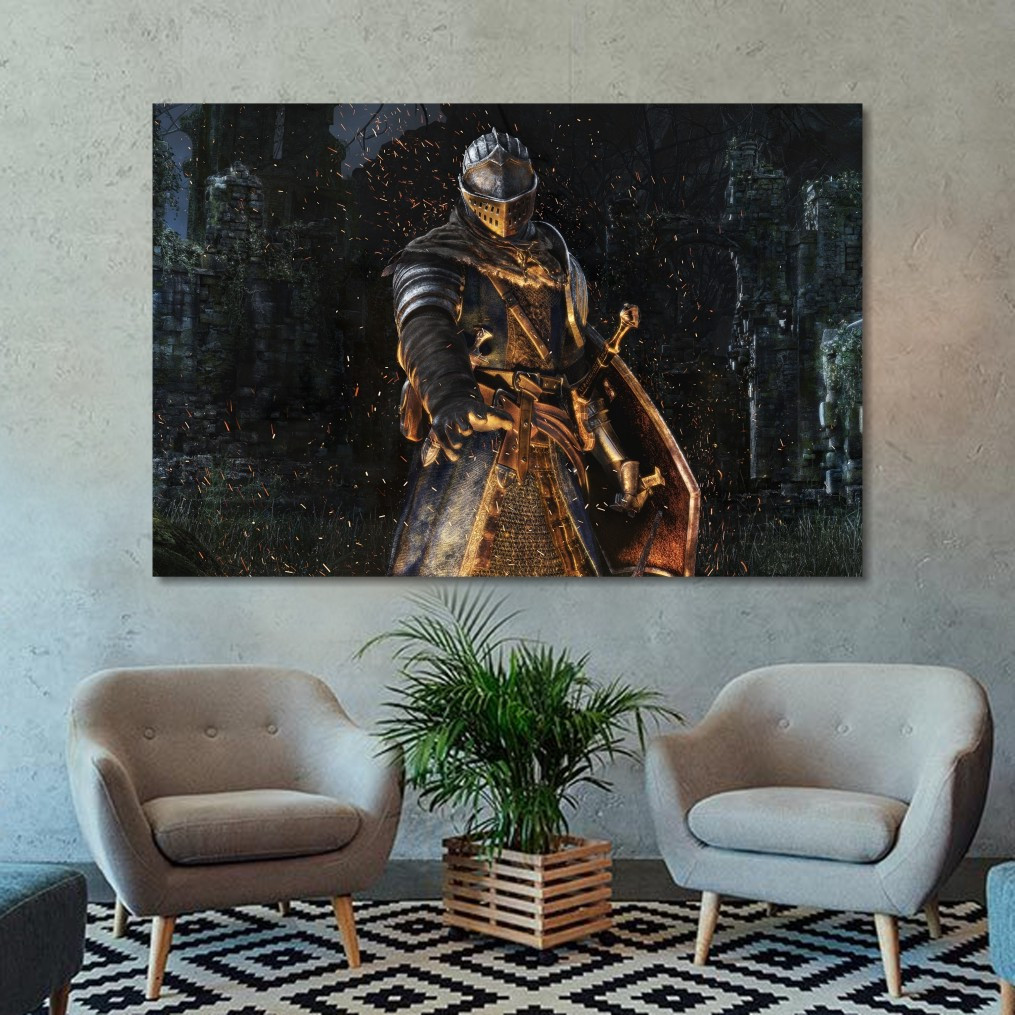 Картина  інтер'єрна на полотні  Dark Souls, Лицар, фото 1