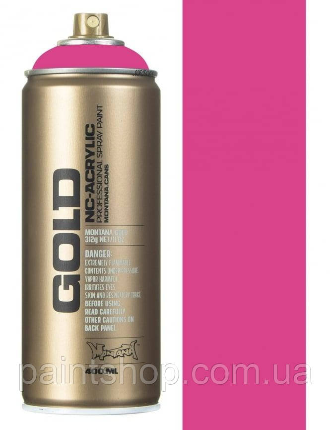 Аерозольна фарба Montana Gold 3130 Pink Pink (Рожевий) 400 мл