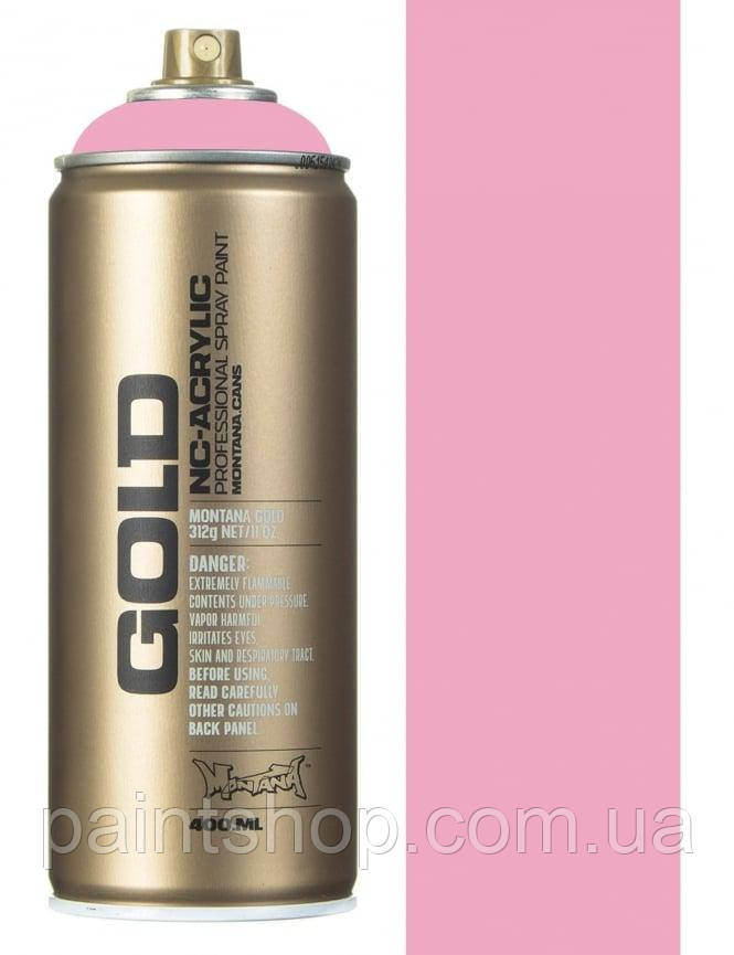 Аерозольна фарба Montana Gold 3110 Fresh Raspberry (Рожевий) 400 мл