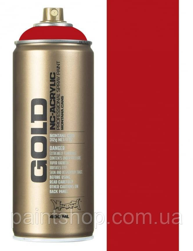 Аерозольна фарба Montana Gold S3020 Shock Kent Bl. Red (Червоний) 400 мл
