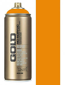 Аерозольна фарба Montana Gold 1240 Golden Yellow (Помаранчевий) 400 мл