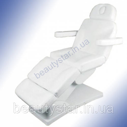 Косметологічне крісло BR-2309 з 3 електромоторами білого кольору ВІДЕО, фото 1