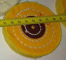 Круги муслінові 75 мм жовті полірування кераміки