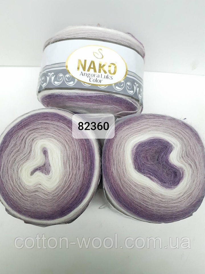 Nako Angora Luks Color (Ангора Люкс Колор) (80% - акріл, 5% - мохер, 15% - вовна) 82360, фото 1