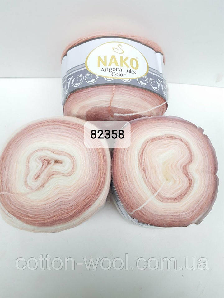 Nako Angora Luks Color (Ангора Люкс Колор) (80% - акріл, 5% - мохер, 15% - вовна) 82358