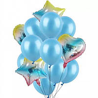 Набір кульок райдужний (блакитний)