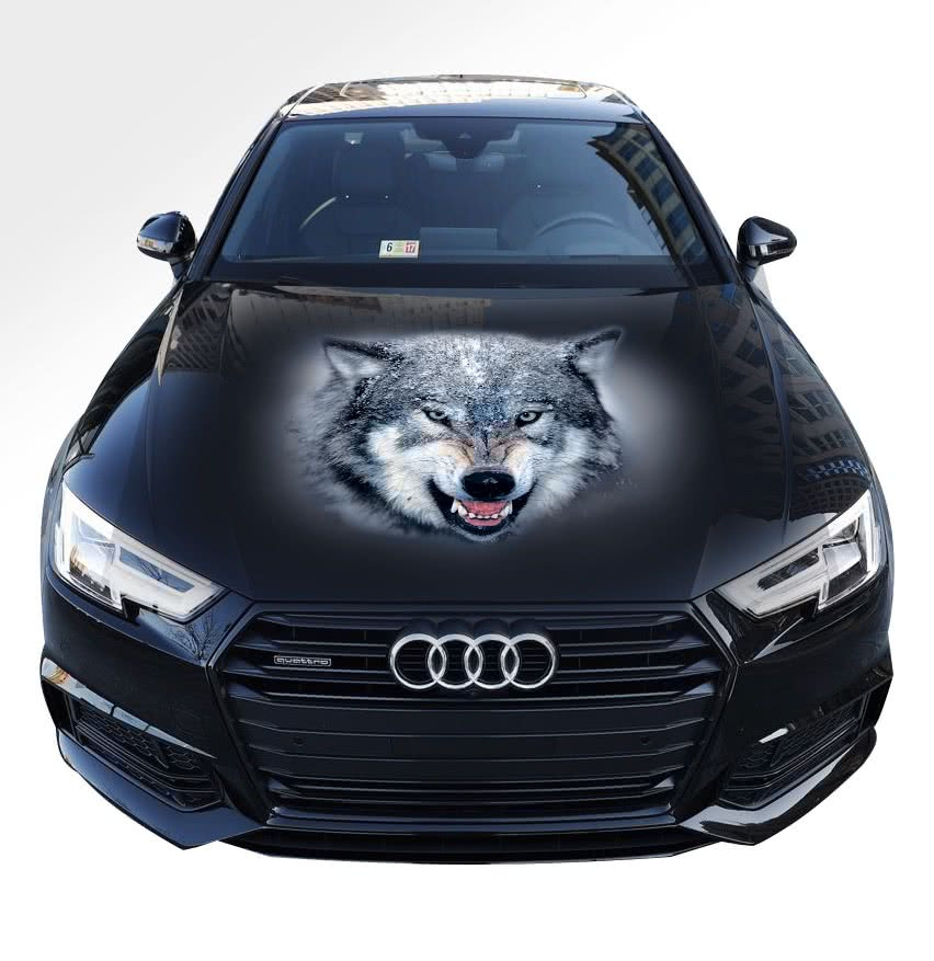 3д Наклейка на Капот 3D TUNING STUDIO Вовк З 1200х1500х0.15мм — Купити ...