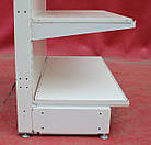 Пристінний (односторонній) стелаж «Арлекс» 210х123 см., білий, Б/у, фото 7