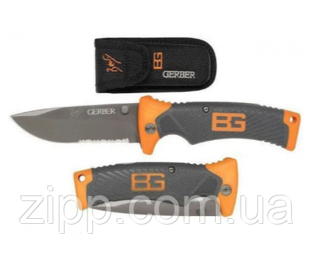 Ніж складаний туристичний GERBER Bear Grylls з чохлом
