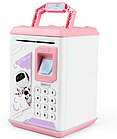 Дитячий сейф-скарбничка з відбитком пальця HB Robot Bodyguard New Pro Рожевий, фото 2