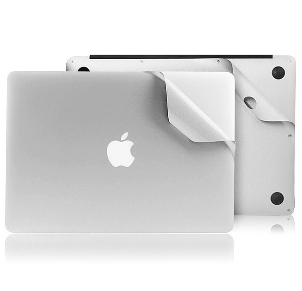 Наклейки для MacBook Pro Retina 13 A1502/A1425 захисні вінілові Silver, фото 1