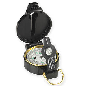 Лінзовий компас із свистком NDUR Lensatic Compass w/Whistle 51540 Чорний