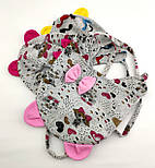 Оптом шапки 46 48 50 розмір трикотажна дитяча шапка головні убори дитячі гурт (ОРШ109), фото 3