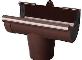 Зливоприймач прохідний коричневий RainWay 130/100