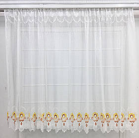 Тюль кухонний Жакард No269 Теракот, 300х165см