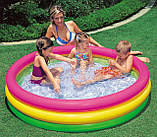 Дитячий надувний басейн Intex 57422 147*33 см, басейн з надувним дном для дітей, для дітей, для дому, дачі, фото 9