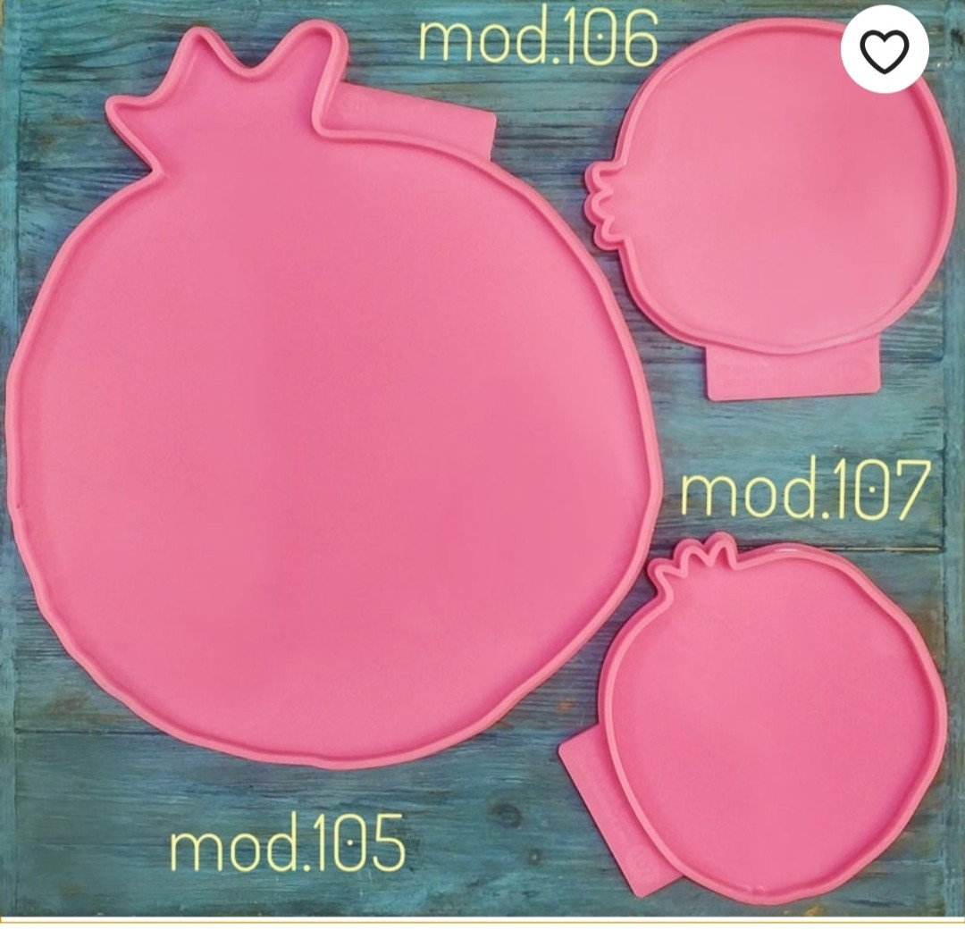 Знижка. Молд форма для смоли "Гранат" коастер модель 106, для технік Резин Арт.