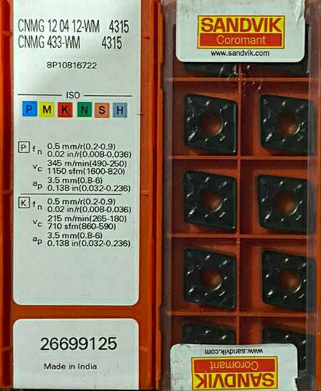 【爆売り！】 試せる SANDVIK チップ 4035 CNMG120412-PR メンテナンス