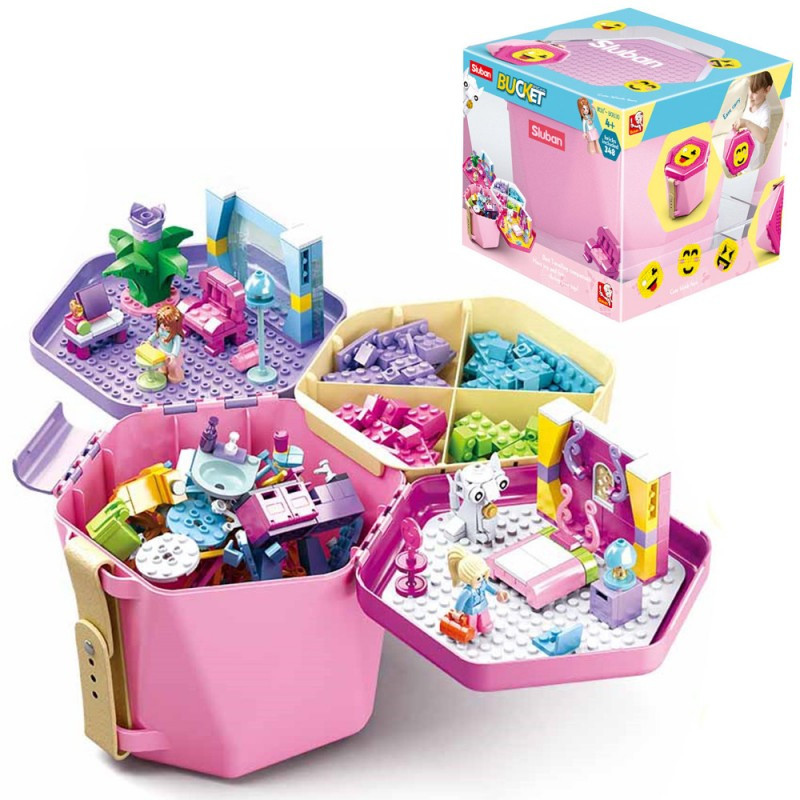 Конструктор SLUBAN M38-B0830 "Bucket" відро 15 см, 348 деталей, фото 1