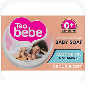 Дитяче тверде мило Teo Bebe з мигдальним маслом, 75г