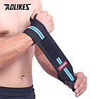 Бандаж-фіксатор зап'ястя Aolikes атлетичний чорний А1538, фото 2