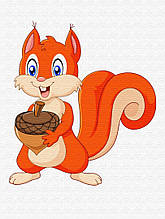 Картина за номерами Білка з жолудем