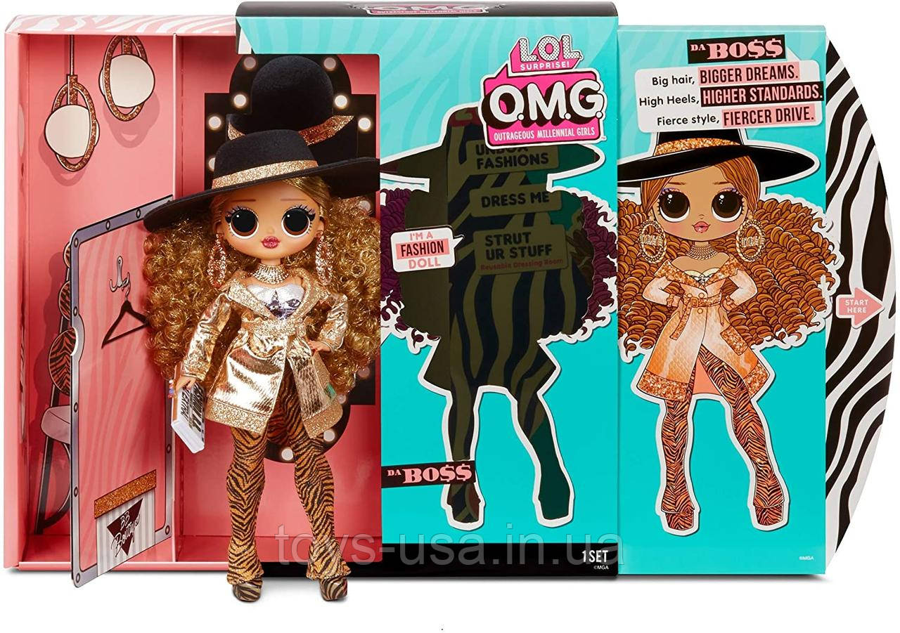 Велика лялька LOL Surprise O. M. G. 3 серія ЛОЛ ОМГ Da Boss Fashion Doll, фото 1