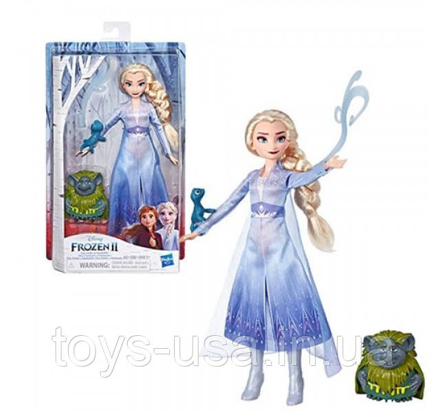 Набір Frozen 2 Казкова історія Ельза троль і саламандра Elsa Fashion Pabbie Salamander, фото 1