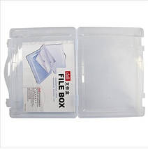 Папка-портфель Deli 5702 білий 1 відділення, А4 пластик, прозорий, фото 3