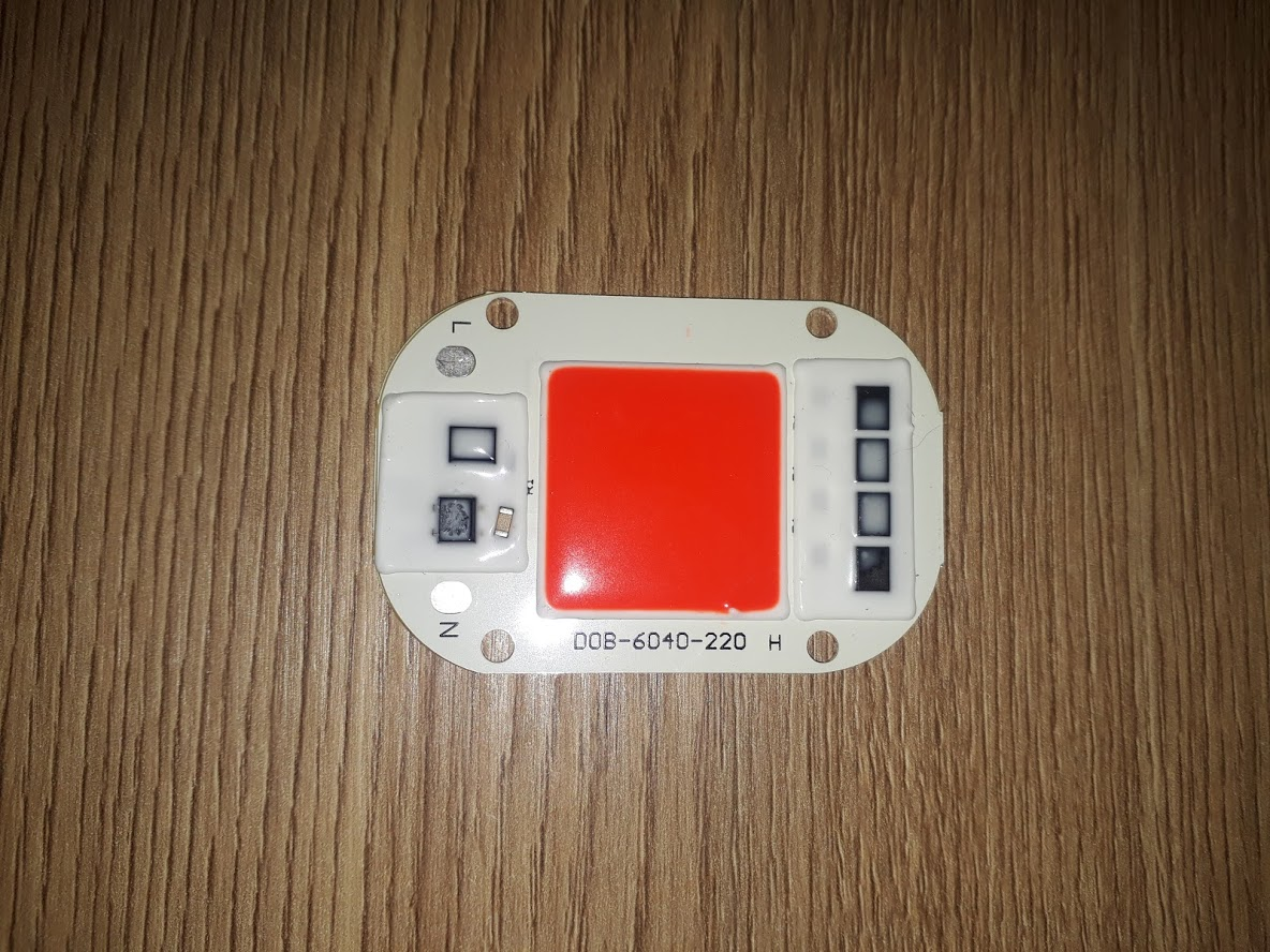 No46 Led 50w червоний світлодіод 50 ват світлодіодна матриця 50w з драйвером на борту, фото 1