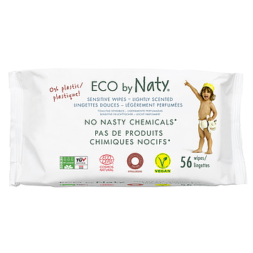 Органічні серветки Eco by Naty з легким запахом 56 шт