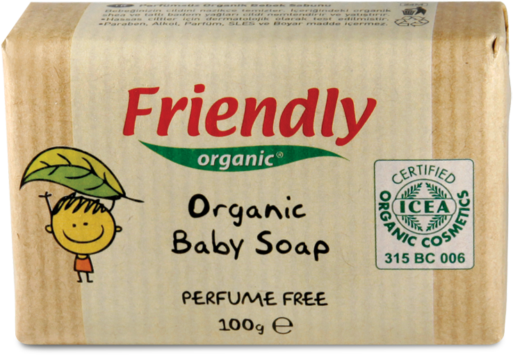 Органічне тверде мило для рук Friendly Organic без запаху 100 гр