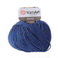 Пряжа Jeans 50гр - 160м (17 Синій) YarnArt 55 % бавовна, 45 % поліакріл, Туреччина