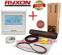 Электрический теплый пол Ryxon HM-200/ 1,0 м² нагревательный мат с программируемым терморегулятором E51