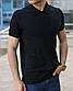 Чорна чоловіча футболка поло/купити сорочку поло, фото 2