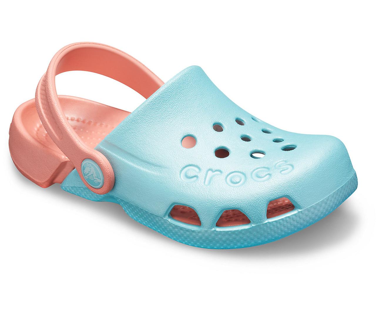 Крокси дитячі сабо Електро оригінал / Crocs Kids Electro Clog (10400), Блакитні 28